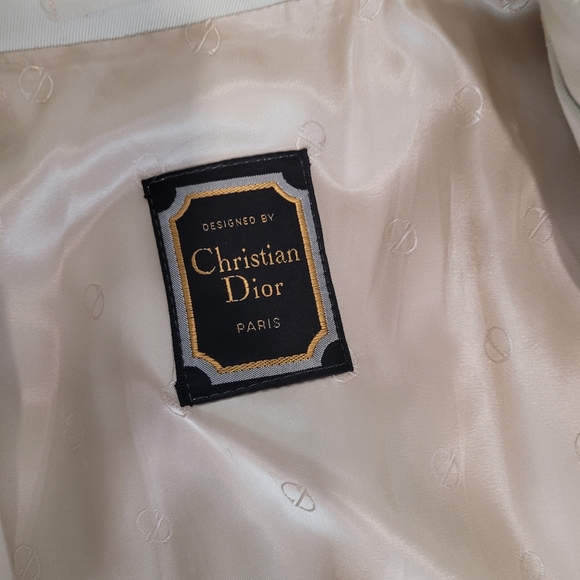 SOLD Christian Dior Vintage Mens Tan Khaki Trench Coat Ankle Length - Picture 4 of 15